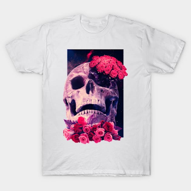 Skull and roses T-Shirt by Frajtgorski